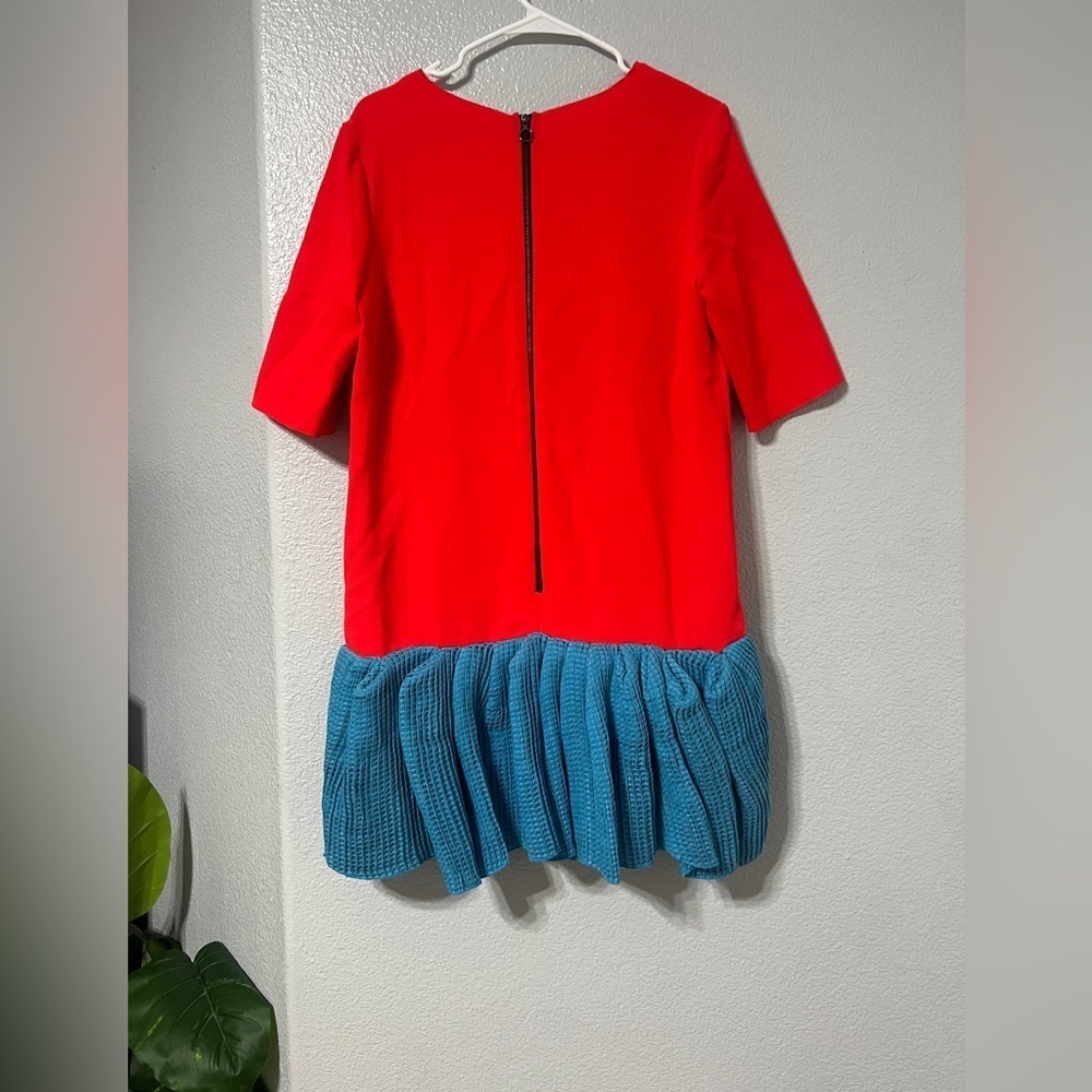 RARE Roksanda Ilincic Suzu Color Block wool Dress Size 10 - Picture 5 of 13